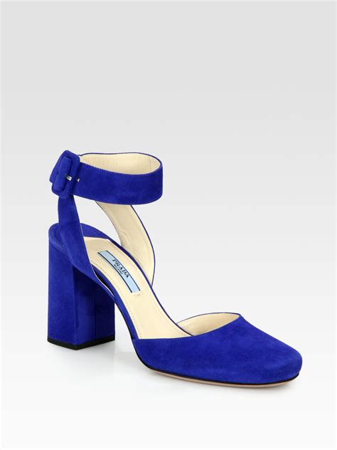 prada light blue pumps|prada blue suede sneakers.